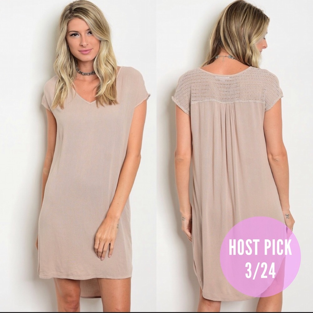 NWT Washed metallic sand dune everyday shift dress